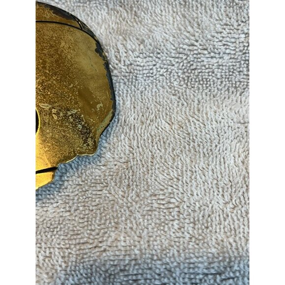 Rare 1970s Chanel Gold Colored LADYS HEAD W/ Pearl Belt Buckle (Poor Shape) - Picture 4 of 16